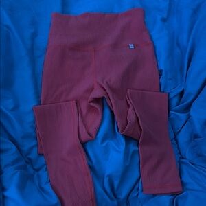 Ribbed coral Leggings